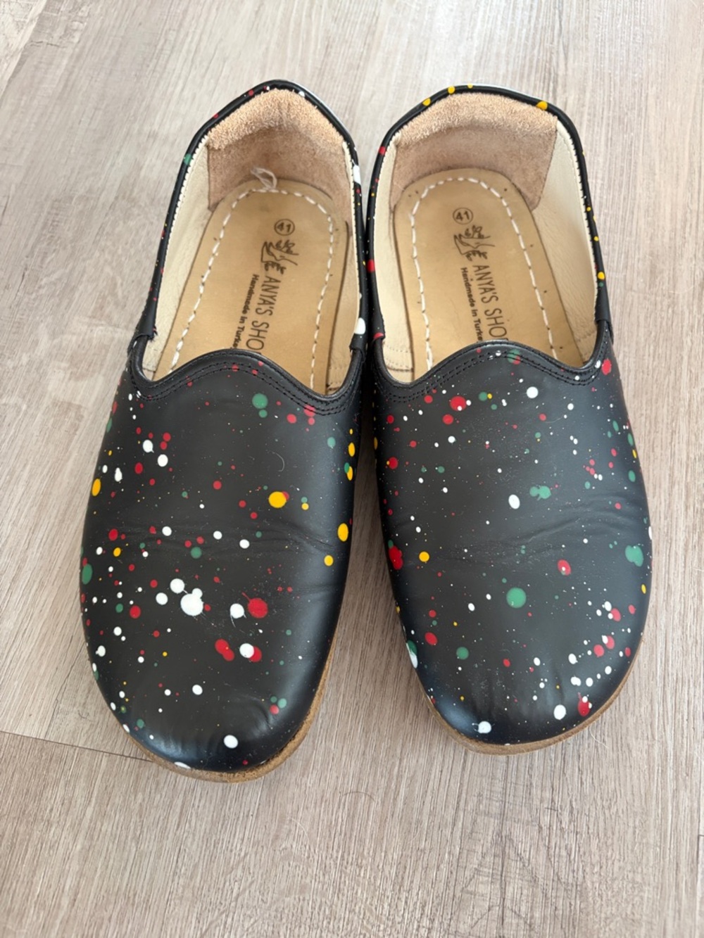 Anya’s Shop Barefoot Shoes Handmade Leather Loafer Size 41